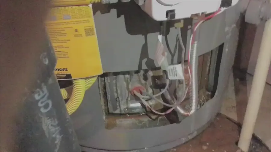 A failed water heater flooding a floor in an Arlington, TX home